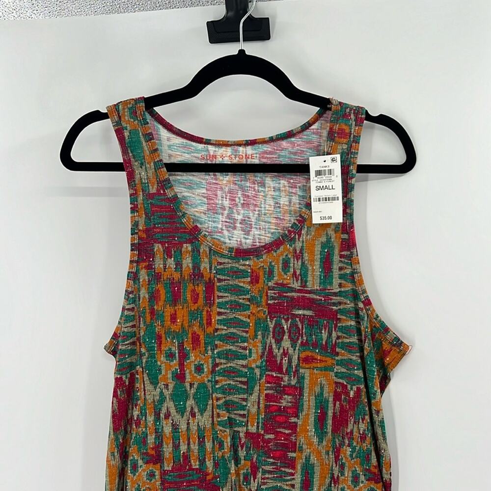 Sun + Stone Men's Combo Forest Print Tank Top - Small - New with tags